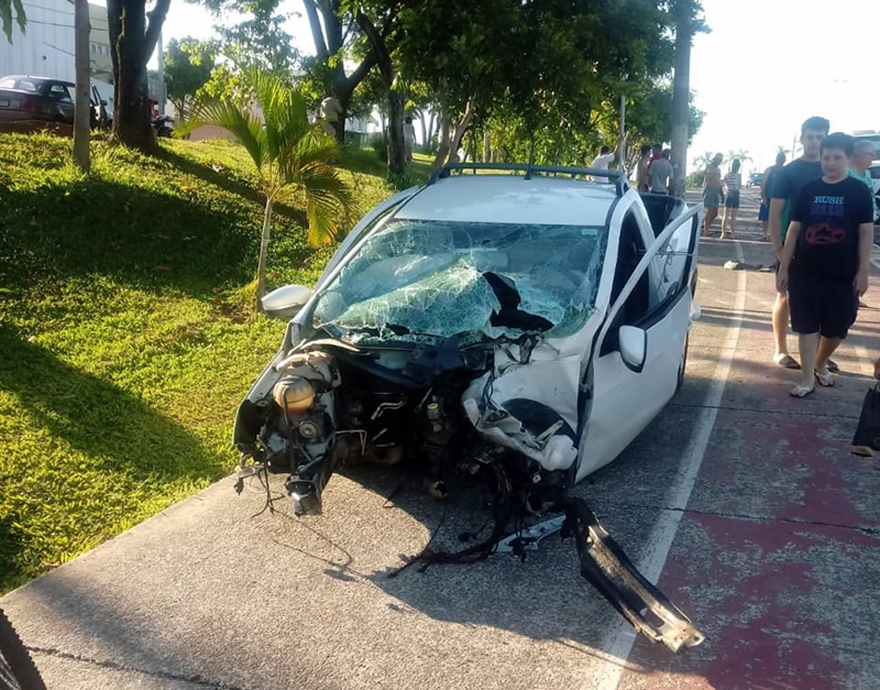 motorista envolvido em acidente em Salto