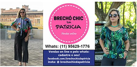 Leia mais sobre o artigo Brechó Chic da Patrícia manda dicas e venda roupas, sapatos e acessórios on line. Que tal?