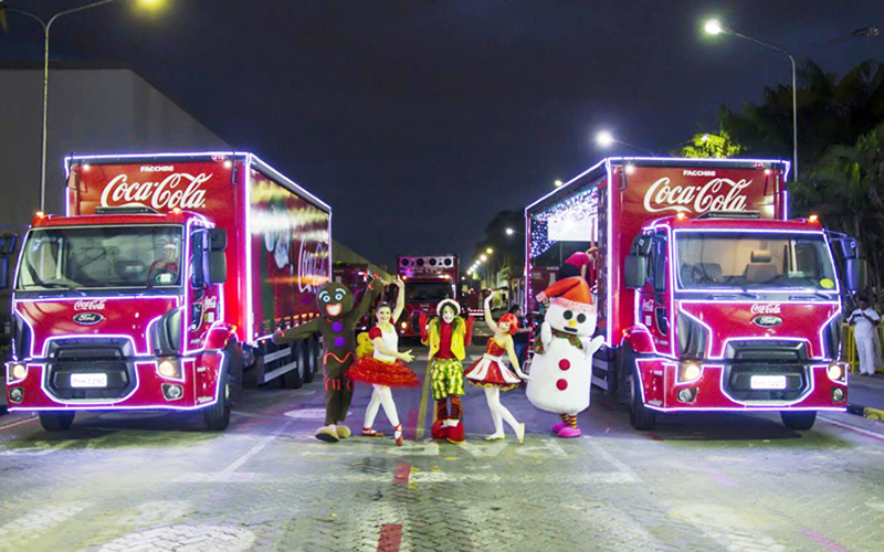 Caravana da Coca Cola em Salto