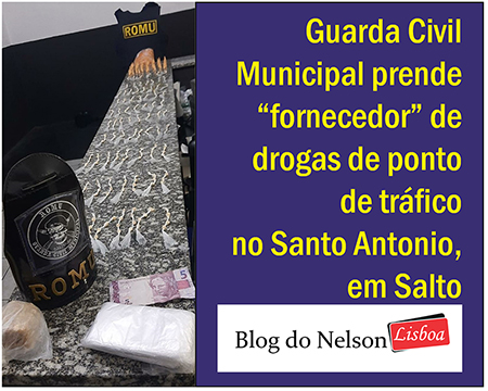 Read more about the article GCM flagra sujeito com 304 porções de crack e outras drogas no Santo Antonio