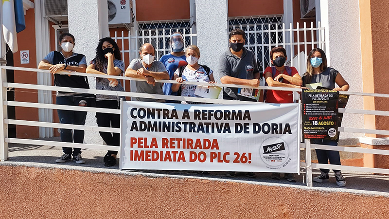 protesto contra reforma de Bolsonaro