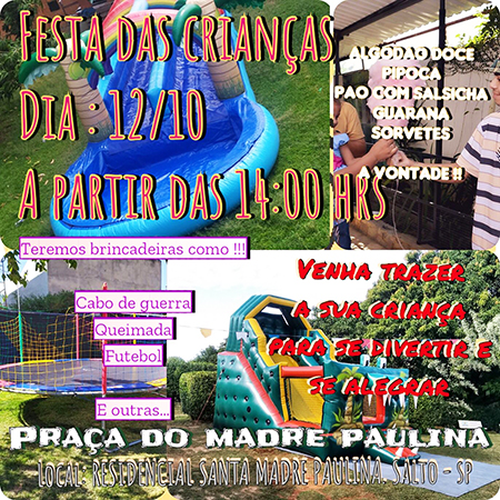 Leia mais sobre o artigo Moradores do Jardim Madre Paulina, em Salto, prometem uma grande festa do Dia das Crianças
