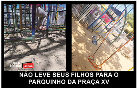 Leia mais sobre o artigo Perigo: não traga crianças para o playground da Praça XV em Salto