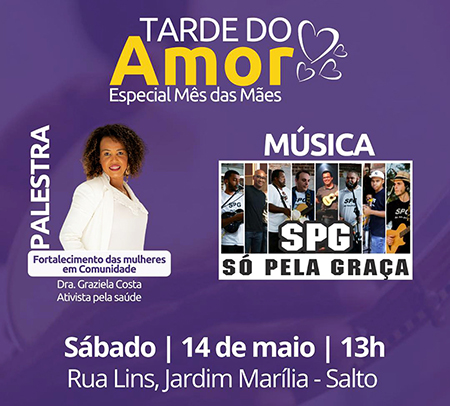 Read more about the article Projetos sociais promovem sábado, dia 14, o “Tarde do Amor” no Jardim Marília