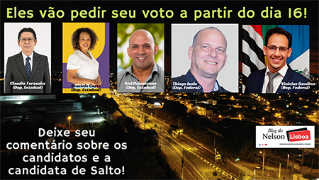 Leia mais sobre o artigo Começa na terça-feira, dia 16, a corrida eleitoral: conheça os nomes de Salto