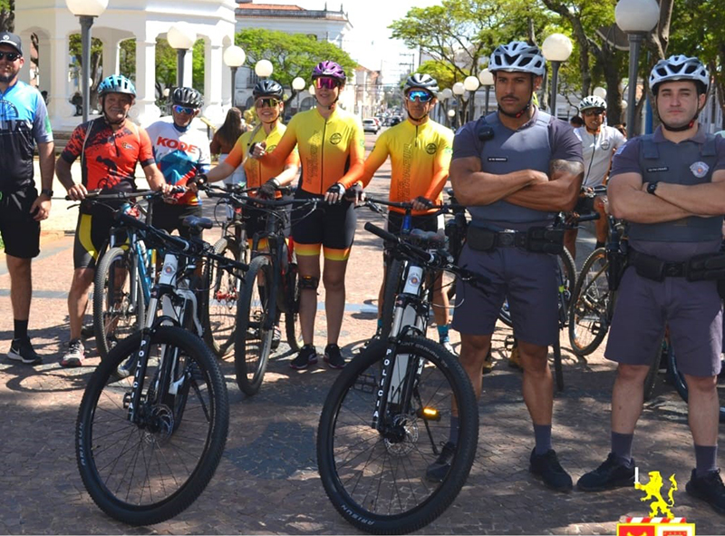 policiamento de bicicleta em Itu