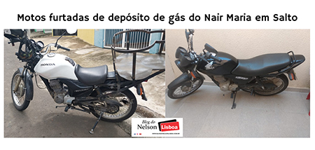 Leia mais sobre o artigo Ladrões furtam 2 motos de depósito de gás do Nair Maria, em Salto