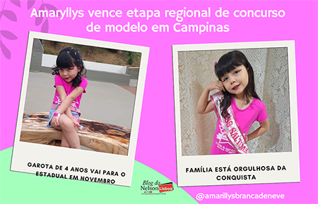 Leia mais sobre o artigo Garota Amaryllys, de 4 anos, faz bonito em concurso infantil em Campinas