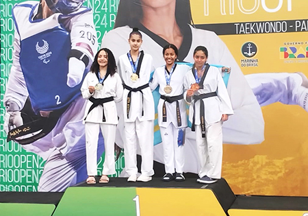 Leia mais sobre o artigo Garotas do Taekwondo de Salto fazem bonito no Campeonato Rio Open