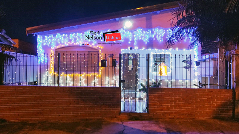 Casa decorada para o Natal em Salto