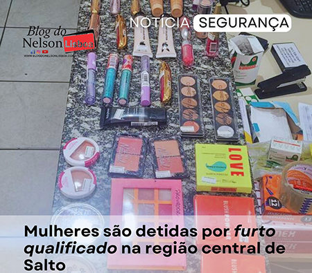 Leia mais sobre o artigo Mulheres são detidas por furto qualificado na região central de Salto