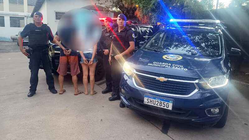 GCM de Salto prende dois por com drogas e armas