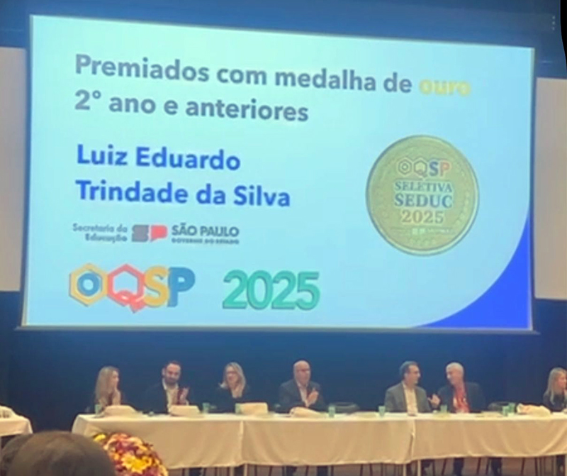 Jovem de Salto traz ouro em Olimpíada de Química do Estado de São Paulo
