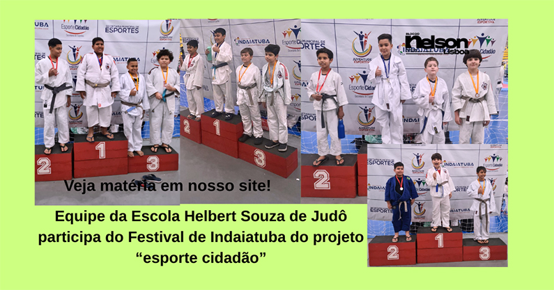 Alunos de Judô participam do Projeto Esporte Cidadão em Indaiatuba