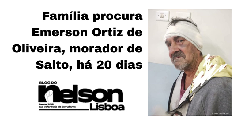 Leia mais sobre o artigo Vamos ajudar: Família de Salto procura Emerson Ortiz de Oliveira