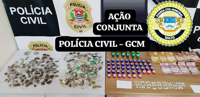 Leia mais sobre o artigo Forças policiais apreendem muitas drogas, inclusive sintéticas, em busca no Marília, em Salto