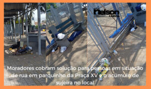 Pessoas em situação de rua dormem em parquinho infantil e situação preocupa em Salto