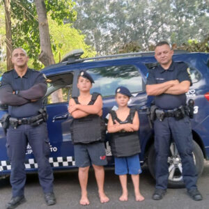 garotos admiram trabalho da GCM e puderam conhecer um pouco da rotina dos guardas