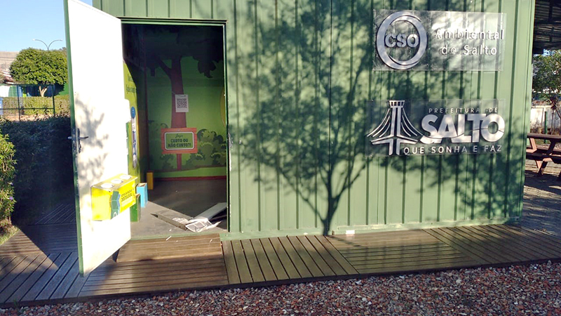 Ecopontos são invadidos e vandalizados em Salto