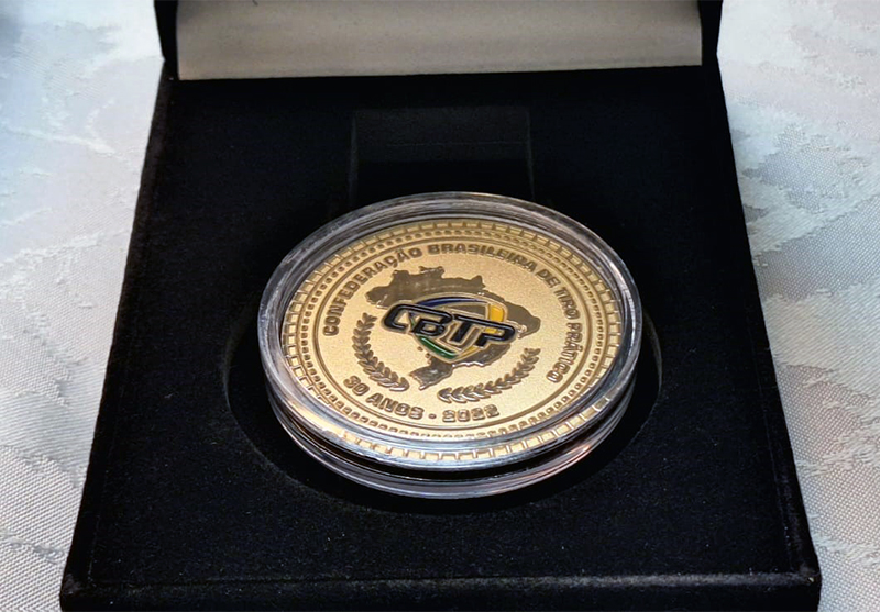 Medalha de homenagem em Salto