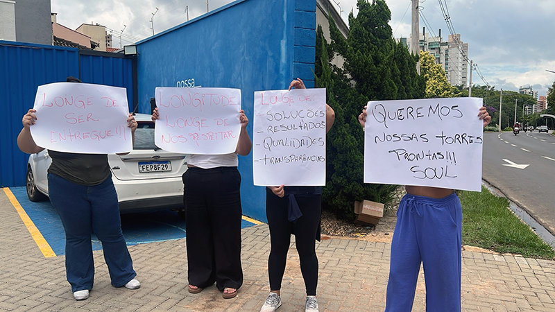 Compradores de apartamentos do Residencial Soul, em Salto, cobram soluções imediatas