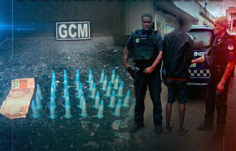 Homem foi preso com drogas em Salto pela GCM