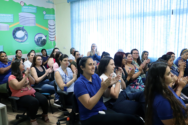 Mulheres do SAAE de Salto tiveram palestra e café da manhã na antevéspera do Dia Internacional da Mulher