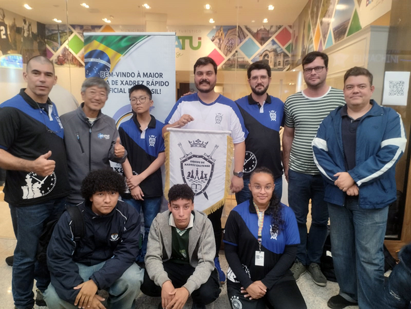 Equipe de Xadrez de Salto disputou liga e treinou no último final de semana