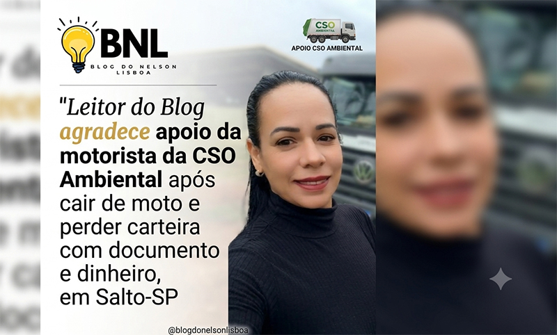 Leia mais sobre o artigo Leitor do Blog agradece auxílio da motorista de caminhão da CSO após se acidentar e perder carteira em Salto