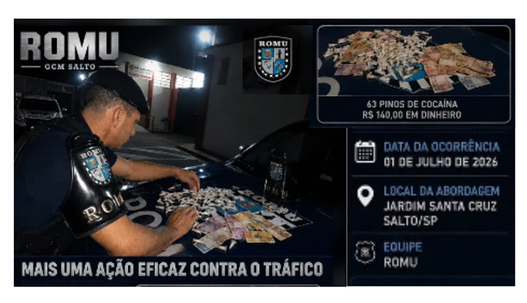GCM prende homem traficando no Santa Cruz