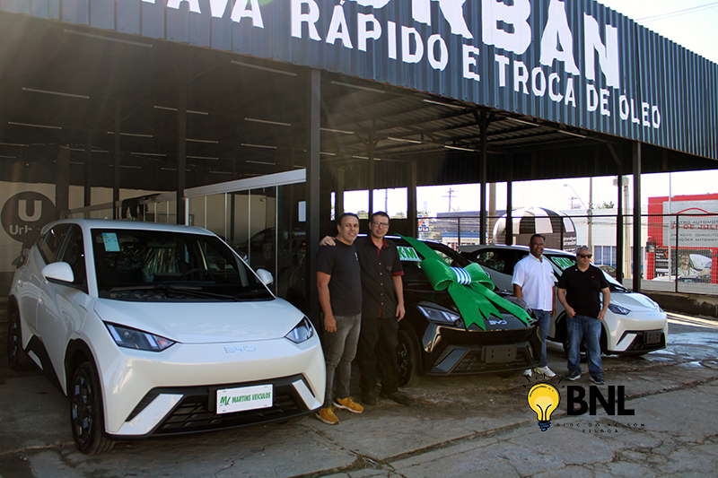 Urban recebeu nesta semana os 3 primeiros BYDs para atender Salto