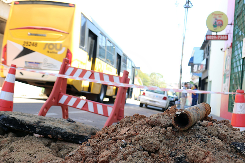 SAAE fará troca de rede e ramais em rua movimentada do centro de Salto