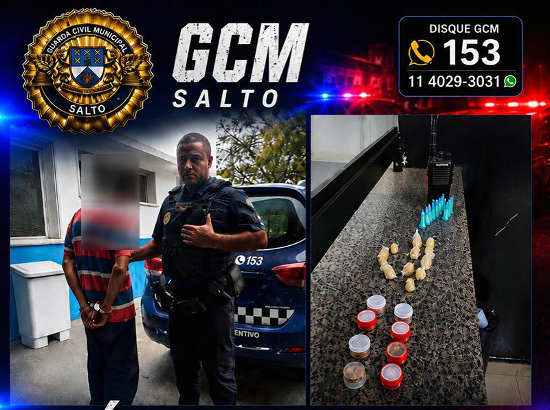GCM prende homem com maconha colombiana em Salto