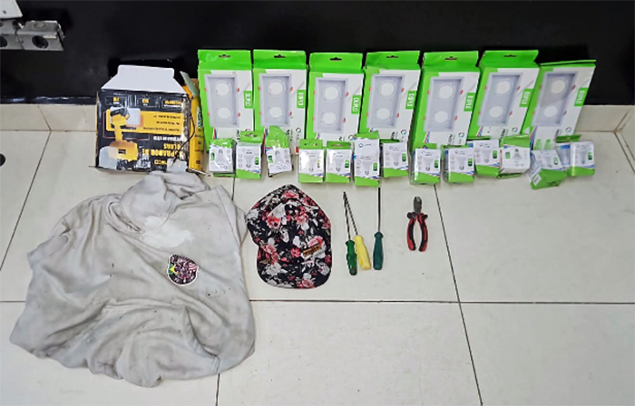 Homem responsável por furtos é preso e itens recuperados pela GCM