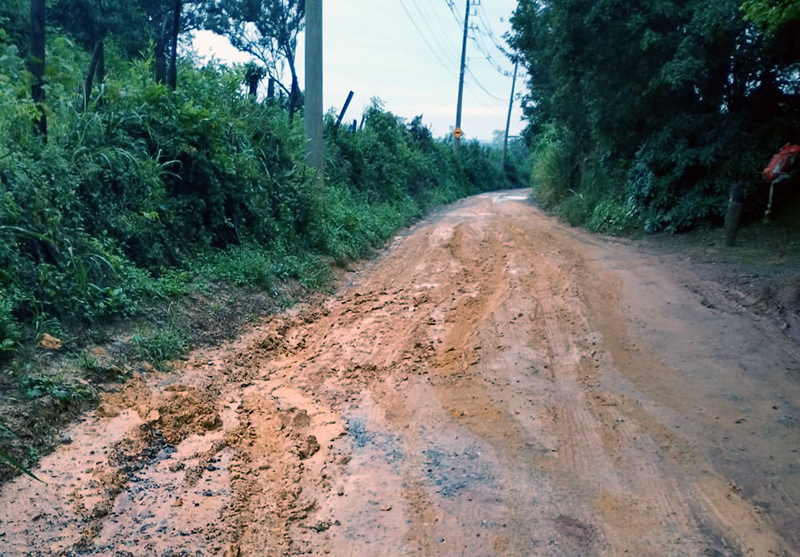 Estrada Rural ou pista de rally: quem mora no Lajeado diz que situação está crítica