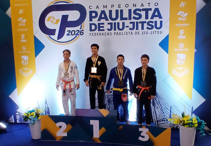 Jovem saltense é vice-campeão Paulista de Jiu-Jitsu
